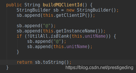 ClientConfig#buildMQClientId